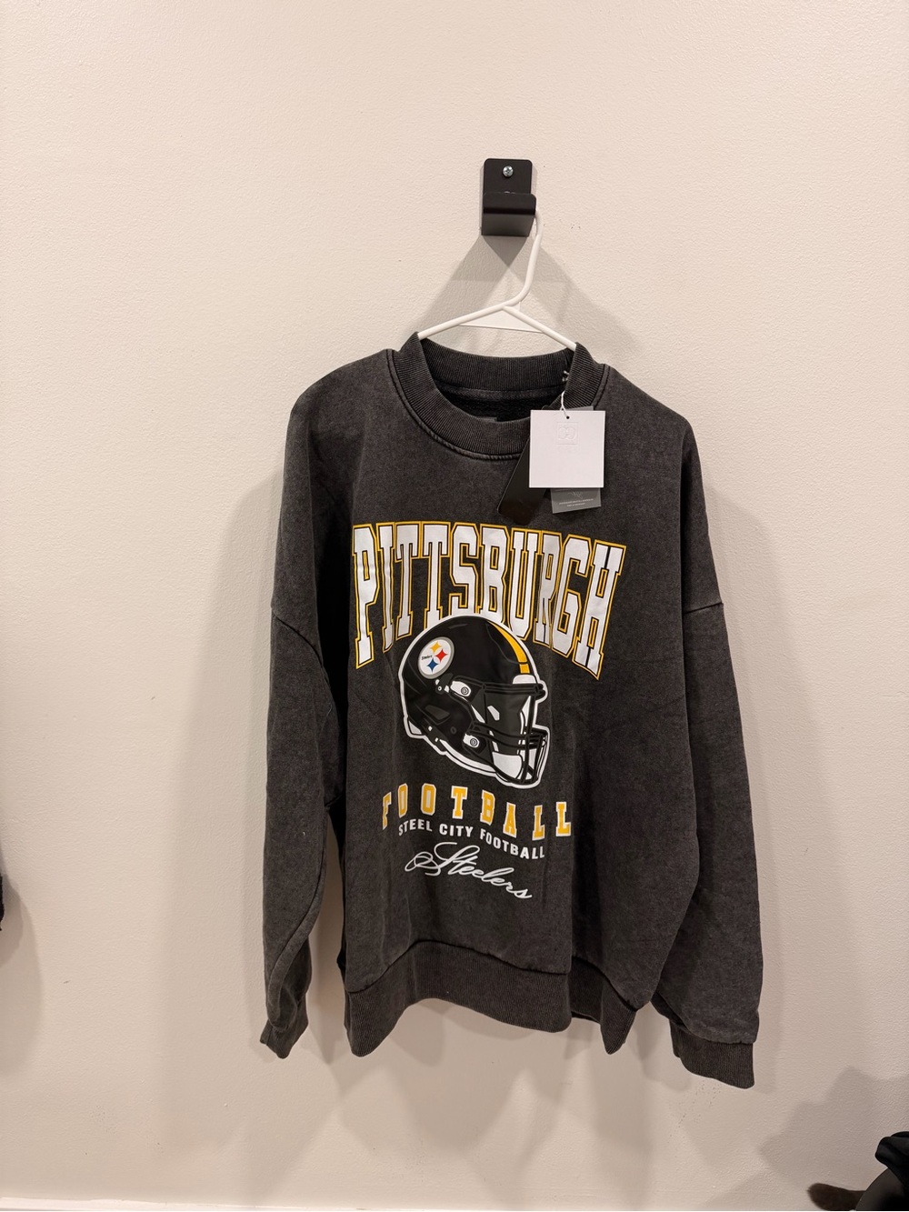 Pittsburgh Football Graphic Sweatshirt - Charcoal